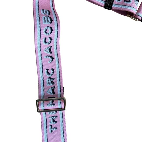 MARC JACOBS The Icing Thin Webbing Bag Strap In Pink NWOT - Picture 6 of 8